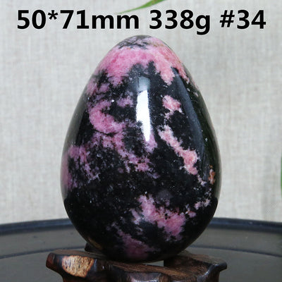 Huevo de Turmalina Negra Natural - Piedra Cristal Ornamental - Image 10