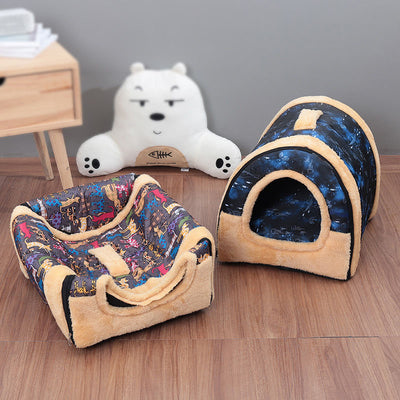 Casa Cama para Gatos Cerrada Desmontable y Lavable - Image 16