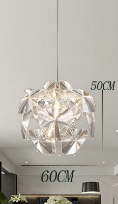 Lámpara Colgante Manzana LED Acrílica para Sala de Estar - Image 9