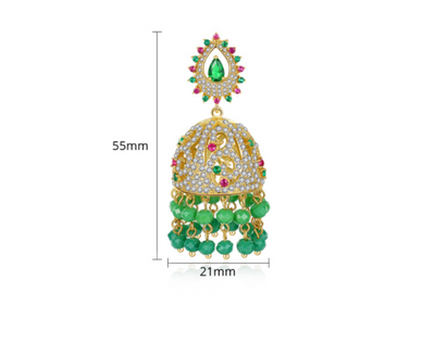 Aretes con Micro Incrustaciones de Circonio Estilo Europeo y Americano - Image 7