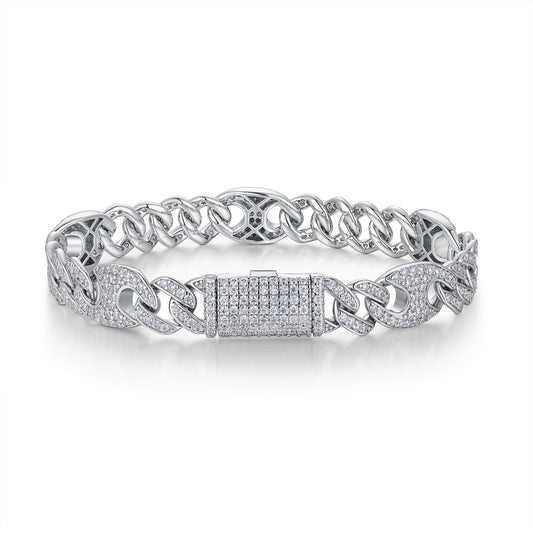 Pulsera de Plata S925 con Moissanita Premium - Lujo Accesible