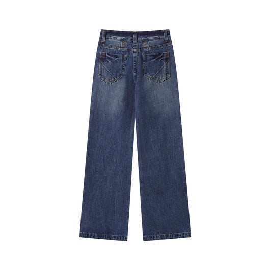 Jeans Rectos Retro Cintura Baja Efecto Desgastado - Image 8