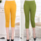 Pantalones Casuales de Cintura Alta en Colores Lisos