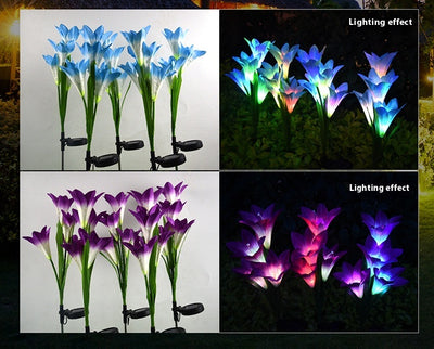Linterna Solar Lirio Festiva para Jardín y Patio - Image 27