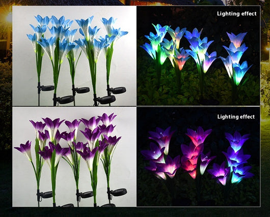 Linterna Solar Lirio Festiva para Jardín y Patio - Image 27