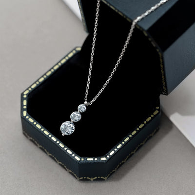Conjunto de Anillo, Collar y Aretes de Plata 925 con Circonita Redonda - Image 8