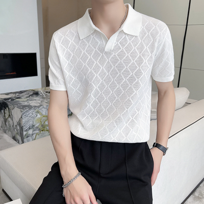 Playera Transpirable Estilo Hong Kong con Cuello Solapa Hueco - Image 11