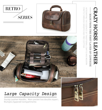 Bolsa Multiusos de Cuero Genuino Vintage - Portátil y Resistente - Image 9