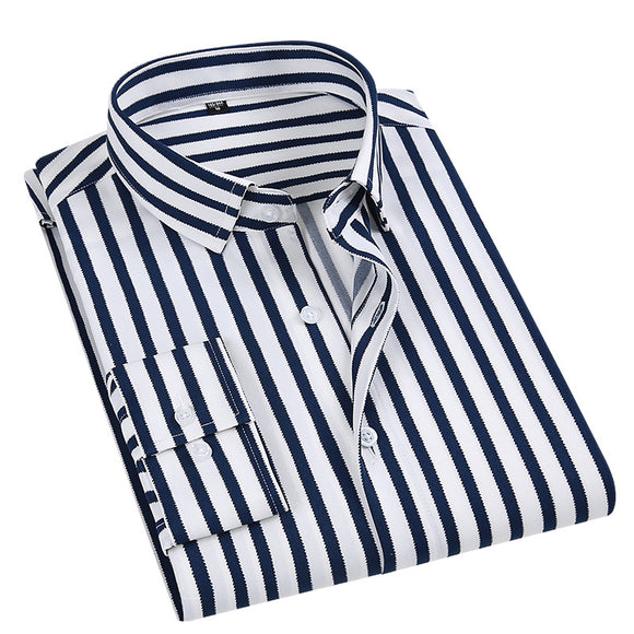 Camisa Casual Slim Fit de Manga Larga para Hombre