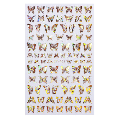 Calcomanías de Uñas Efecto Mariposa con Brillo Láser - Image 11