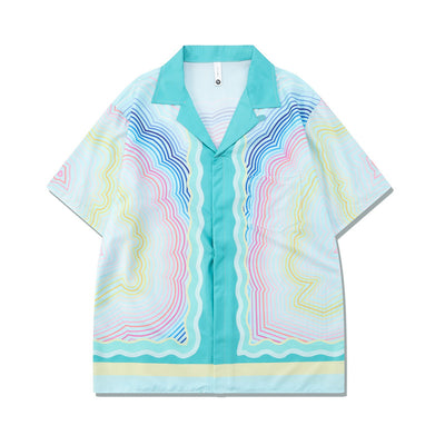 Conjunto Playero Retro Casual - Camisa y Shorts - Image 8