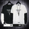 Camiseta Manga Larga Cuello Redondo Estilo Coreano Oversize Falsa Dos Piezas