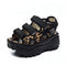 Sandalias Leopardo Talla Grande con Suela Gruesa para Mujer