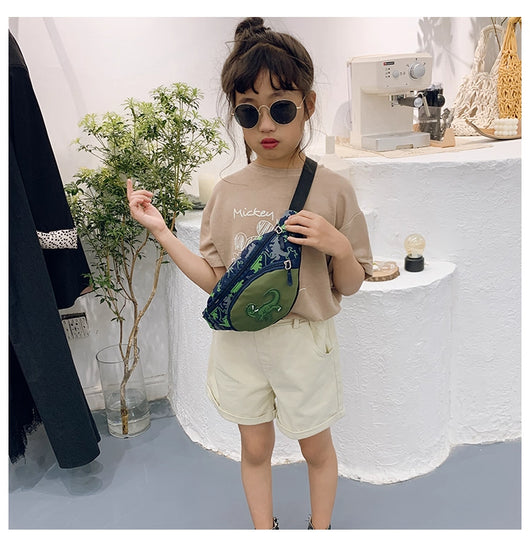 Bolsa Cruzada Infantil con Dinosaurio Cartoon - Mochila Pecho Niño - Image 18