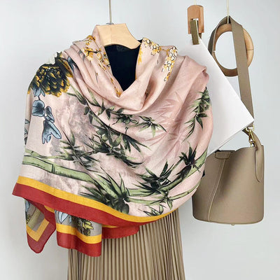 Foulard de Algodón y Lino Ligero - Pareo Sedoso Protección Solar para Playa y Viajes - Image 53