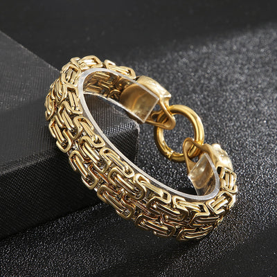 Pulsera de Acero Titanio para Hombre con Patrón de Calavera - Image 11