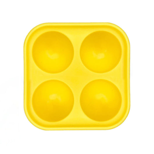 Green silicone treat-dispensing dog toy and yellow silicone slow feeder mat with four round compartments. - Image 7