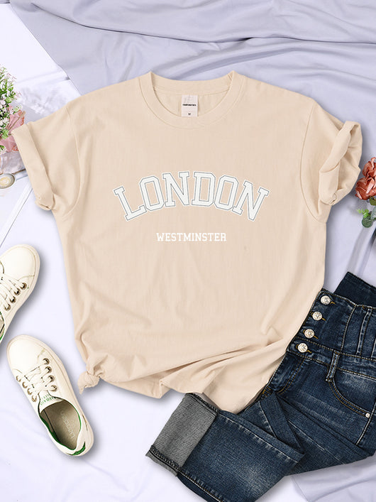 Blusa Fresca de Verano con Letras - Manga Corta Transpirable - Image 17