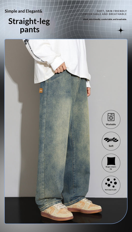 Pantalones Rectos Holgados para Hombre - Image 15