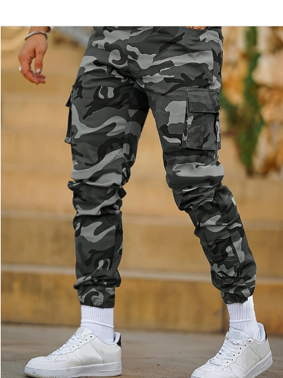 Pantalones Deportivos Cargo Camuflaje con Bolsillos Múltiples para Hombre - Image 12