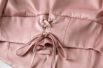 Blusa Ejecutiva con Cintura Anudada y Mangas Globo - Image 13