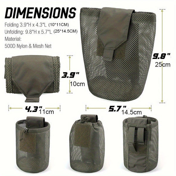 Bolsa Táctica de Cintura Plegable para Deportes al Aire Libre
