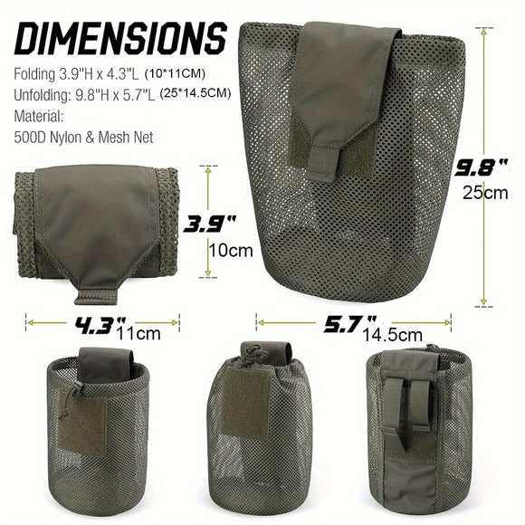 Bolsa Táctica de Cintura Plegable para Deportes al Aire Libre
