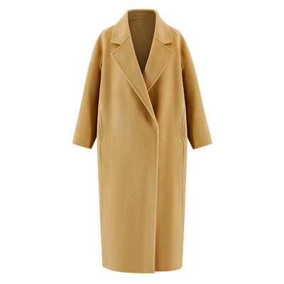 Abrigo de Lana Reversible con Efecto Agua - Elegancia Casual para Otoño e Invierno - Image 6