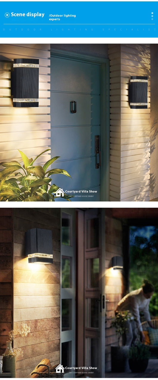 Lámpara de Pared Cuadrada LED Exterior Impermeable - Image 13