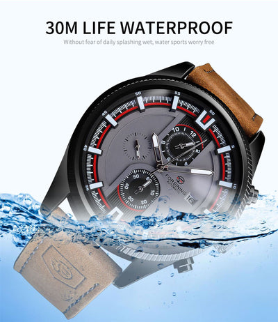Reloj Automático Deportivo para Hombre con Correa de Cuero - Image 10