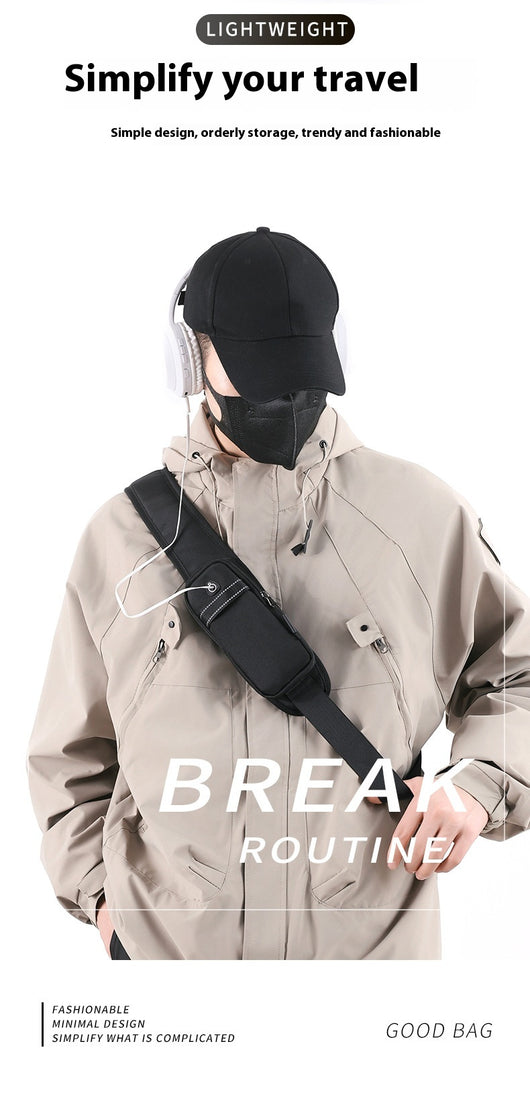 Mochila Pecho Oxford para Hombre - Bolsa Cruzada Funcional - Image 19