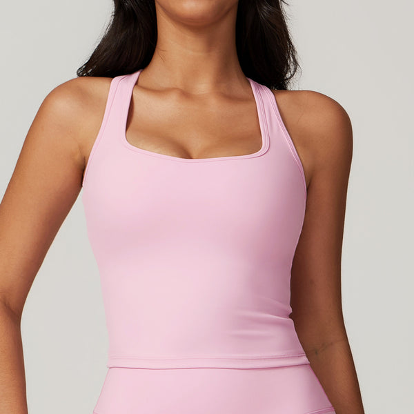 Brasier Deportivo Espalda en H con Tela Cepillada para Mujer