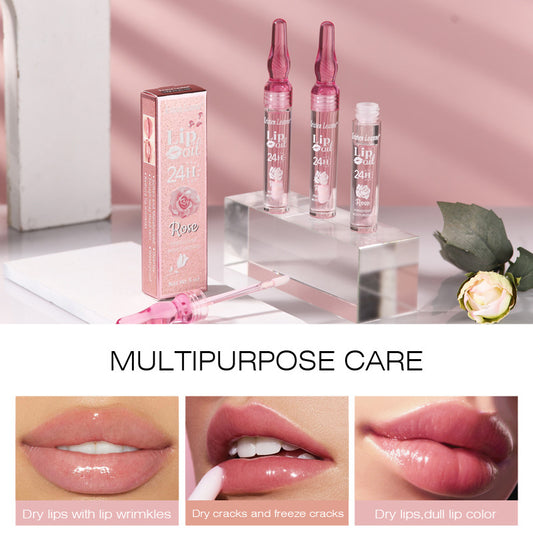 Brillo Labial Hidratante de Larga Duración con Pétalos de Rosa - Image 2