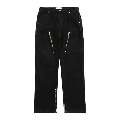 Jeans con Diseño de Cierre Dividido Estilo Urbano - Image 9