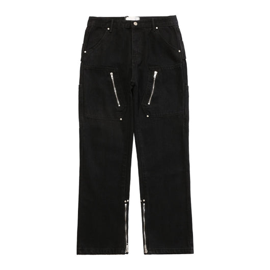 Jeans con Diseño de Cierre Dividido Estilo Urbano - Image 9
