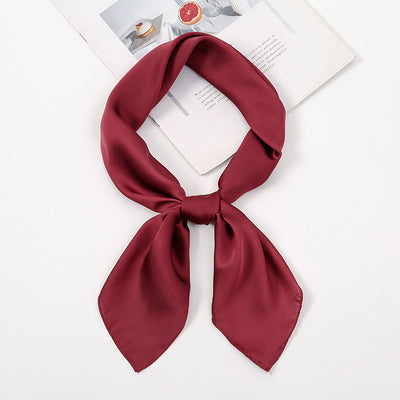Pañuelo de Satén Liso Versátil y Elegante - Image 22