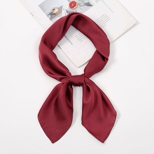 Pañuelo de Satén Liso Versátil y Elegante - Image 22