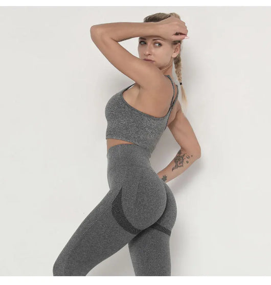 Traje de Yoga Largo Ajustado de Cintura Alta con Manga Larga - Image 43