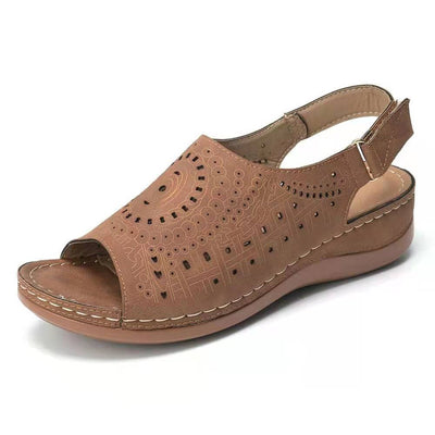 Sandalias Retro Europeas de Punta Abierta Estilo Vintage - Image 6