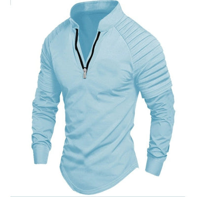 Polo Deportivo Hombre Manga Larga con Cierre - Estilo Europeo y Americano - Image 16