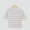 Camiseta Slim Fit de Algodón Manga Corta Estilo Coreano