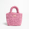 Bolso Cuadrado Pequeño en Lana de Cordero