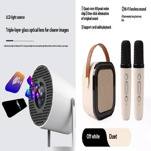 Micrófono Inalámbrico Bluetooth para Karaoke Familiar - Sistema Todo en Uno - Image 11