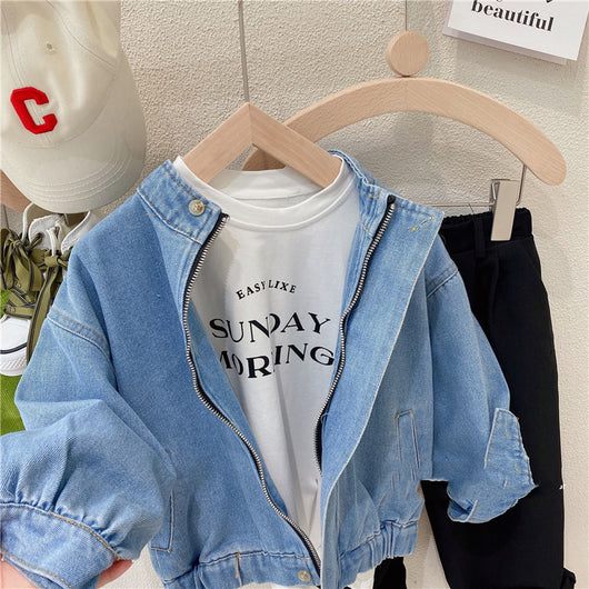 Chaqueta Vaquera Corta para Niñas - Estilo Primavera Otoño - Image 14
