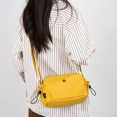 Bolso Bandolera Multicompartimento Nylon Ligero para Mujer - Viajes y Uso Diario