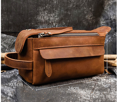 Bolsa de Aseo de Cuero Premium Grande para Mujer - Image 8