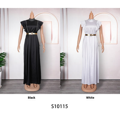Vestido de Noche Elegante con Strass y Cintura Alta - Image 15
