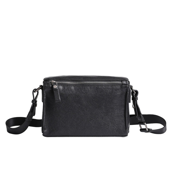Bolsa de Cuero Genuino para Hombre - Estilo Retro Casual - Image 3