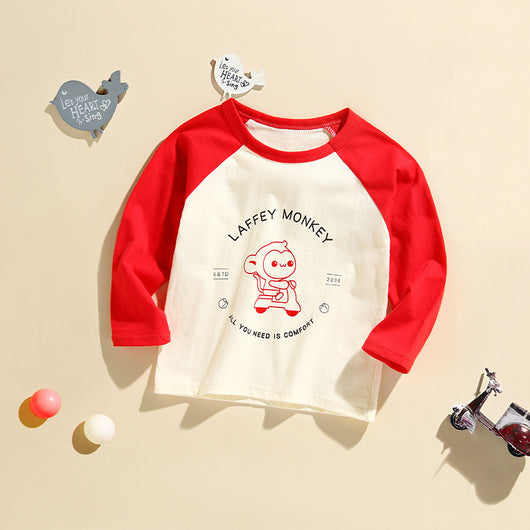 Camiseta Infantil de Algodón Puro con Manga Larga - Image 4