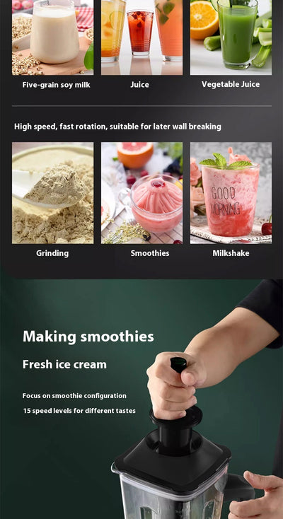 Licuadora Trituradora de Hielo para Leche de Soja y Alimentos - Image 20